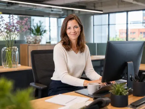 HR and Backoffice achter de computer